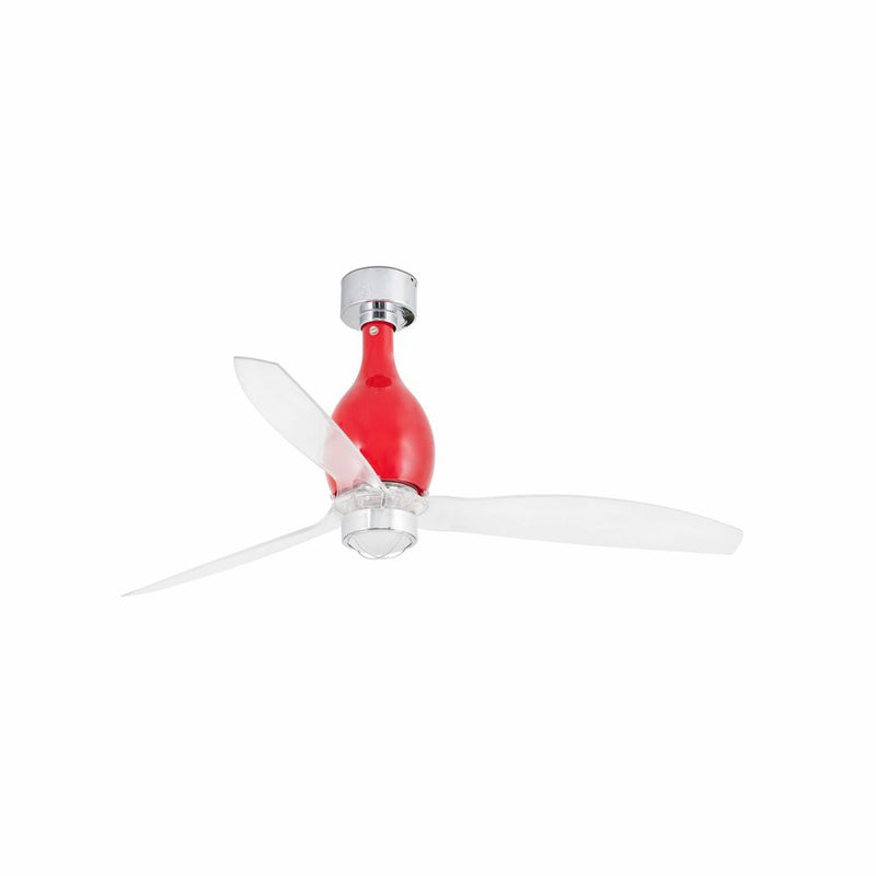 MINI ETERFAN M LED Shiny red/transparent fan with DC motor