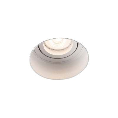 HYDE R White orientable round recessed lamp without frame