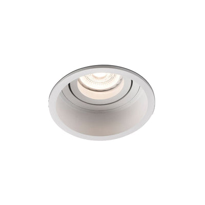 HYDE R White orientable round recessed lamp
