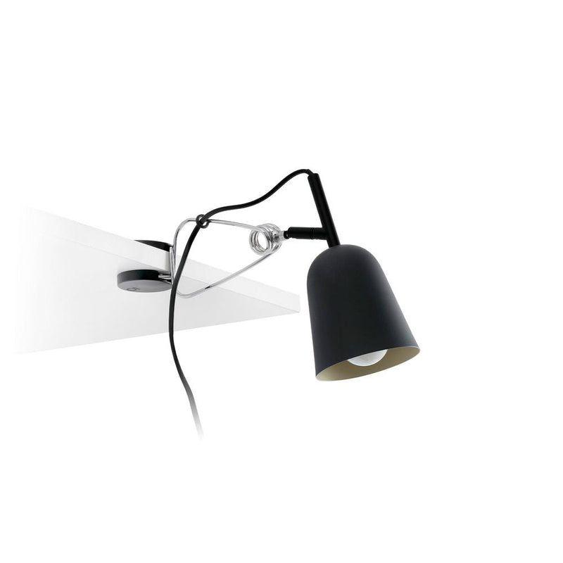 STUDIO Black and cream clip lamp