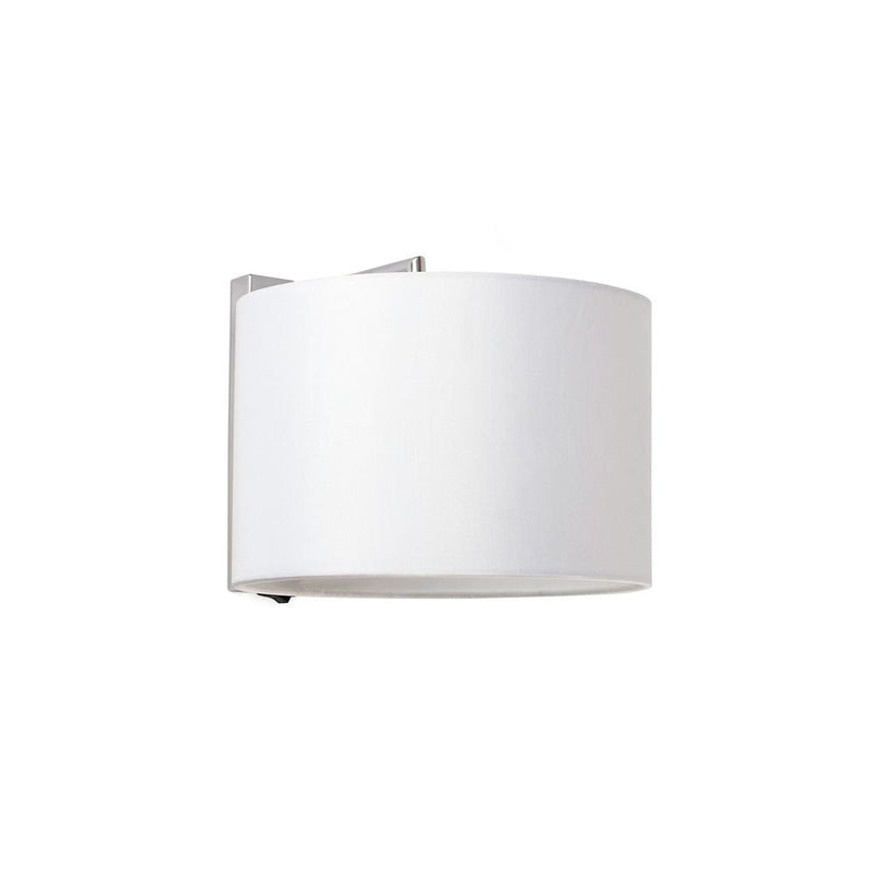 SAHARA Chrome/white wall lamp