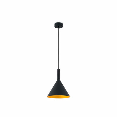 PAM 250 Black and gold pendant lamp