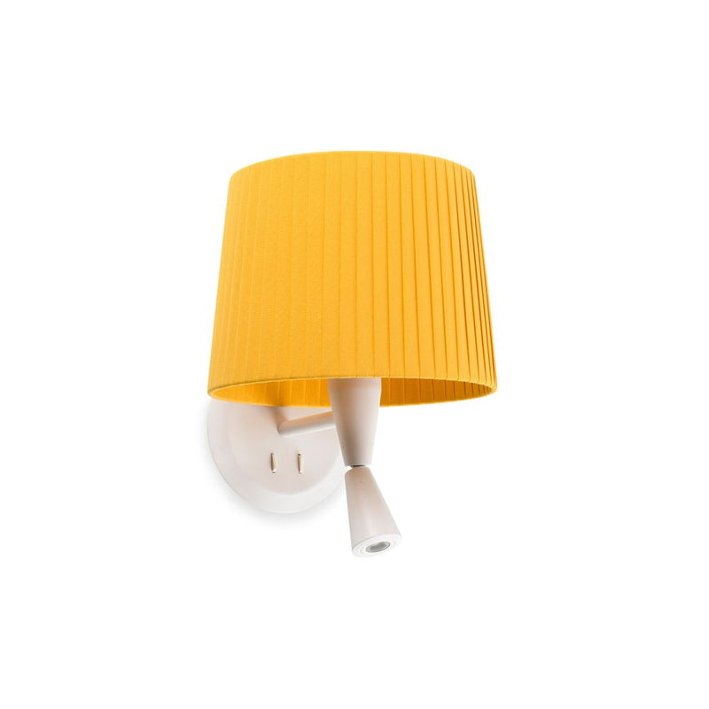 SAMBA White/ribbon yellow wall lamp with reader