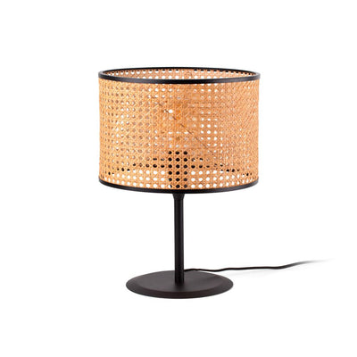 MAMBO Black/rattan table lamp