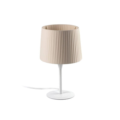 SAMBA S White/ribbon beige mini table lamp