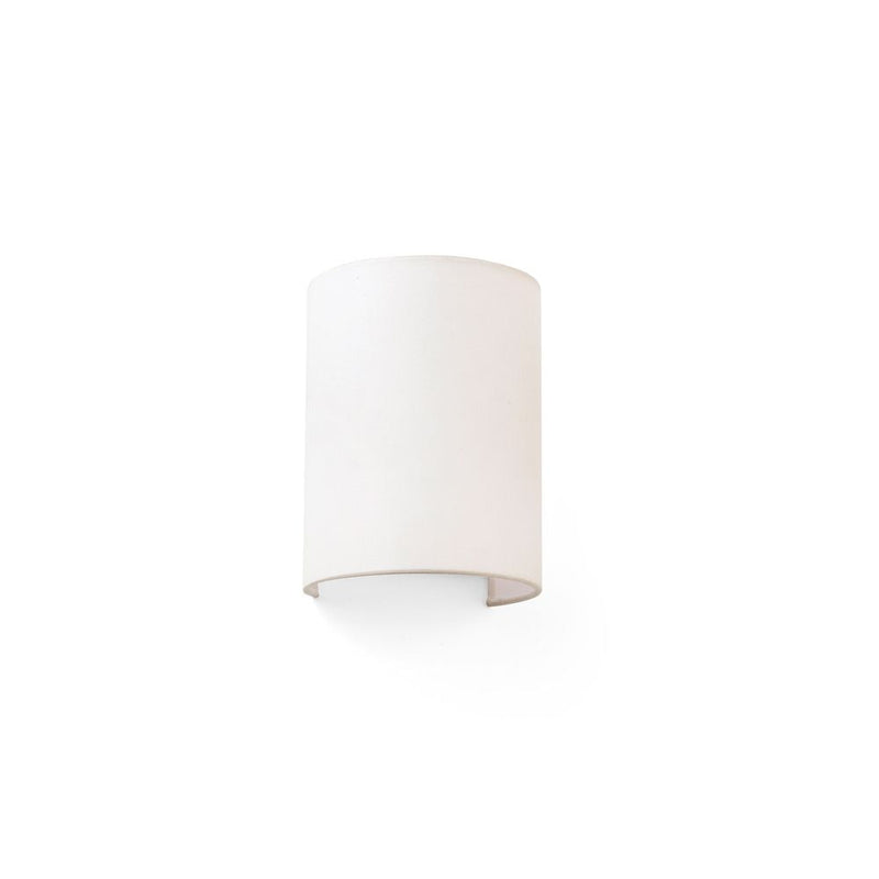 COTTON R Round beige wall lamp vertical 1L