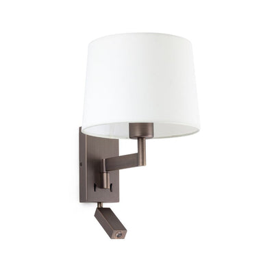 ARTIS Bronze/white table lamp with reader