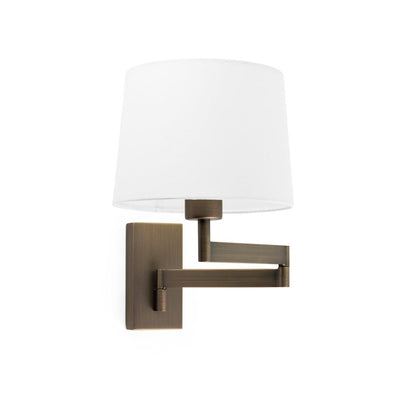 ARTIS Bronze/white wall lamp with articulated lamp