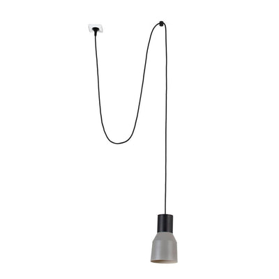 KOMBO 120 Grey pendant lamp with plug