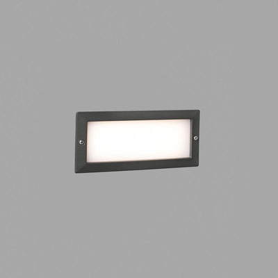 STRIPE Dark grey recessed lamp