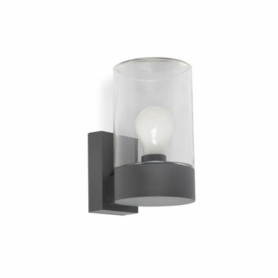 KILA Dark grey wall lamp transparent
