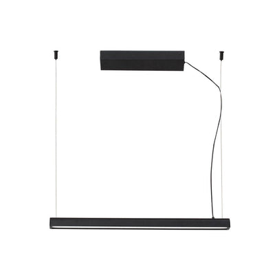 VICO 600 Black pendant lamp with surface canopy