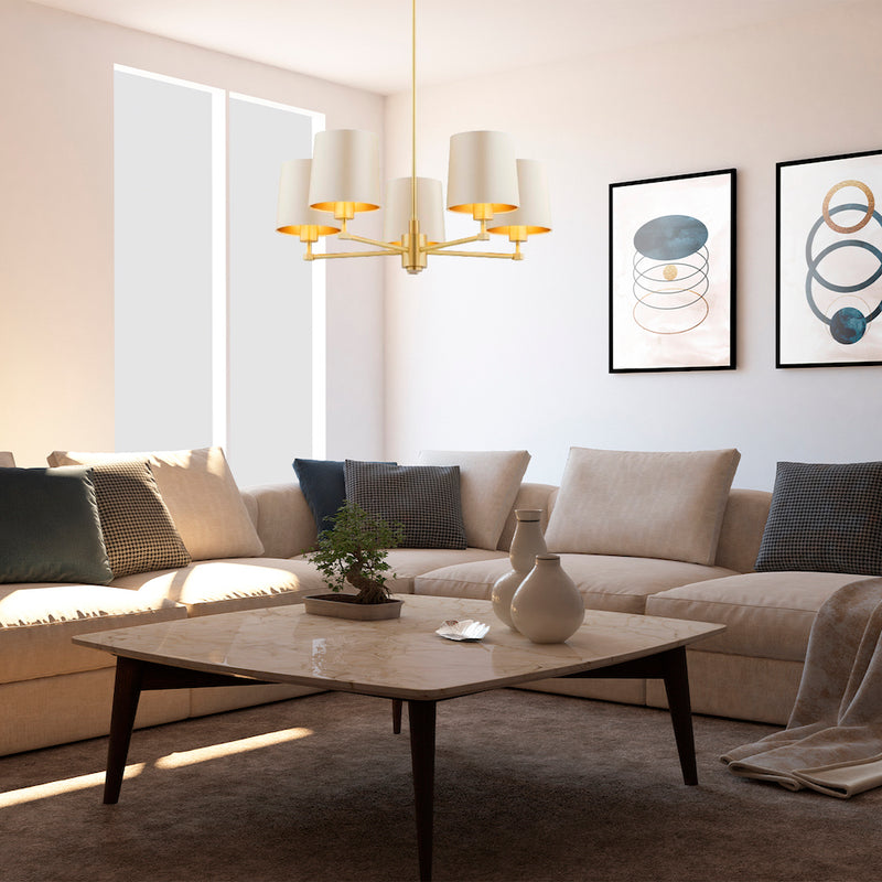 Argon Princeton 5L chandelier E27 H 74cm