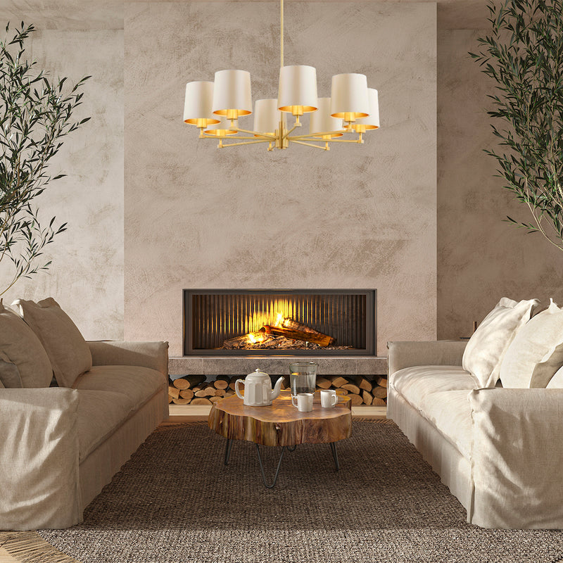 Argon Princeton 8L chandelier E27 H 73cm