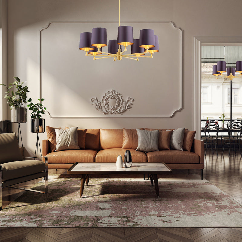 Argon Princeton 8L chandelier E27 H 73cm