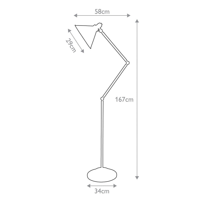 Lámpara de pie Elstead Lighting (PV-FL-OB) Provenza acero suave E27