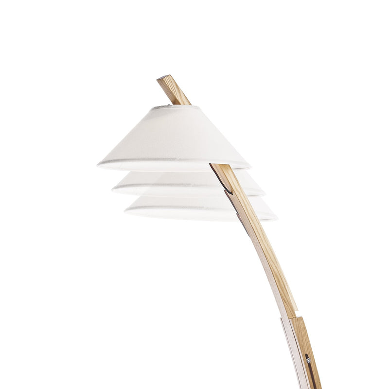 Floor lamp Ineslam QUERCUS wood E27