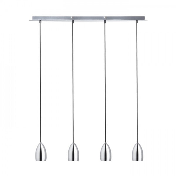 Linear suspension lamp RENDL BABADES 4 x GU10 35W nickel
