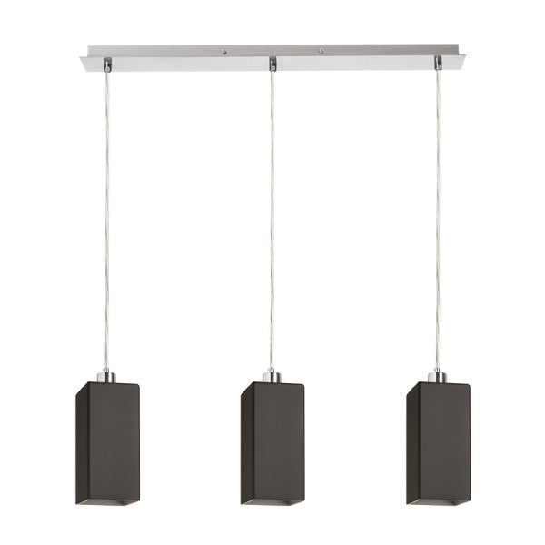 Linear suspension lamp RENDL LIZ III 3 x E27 15W black