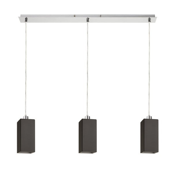 Linear suspension lamp RENDL LIZ III 3 x E27 15W black