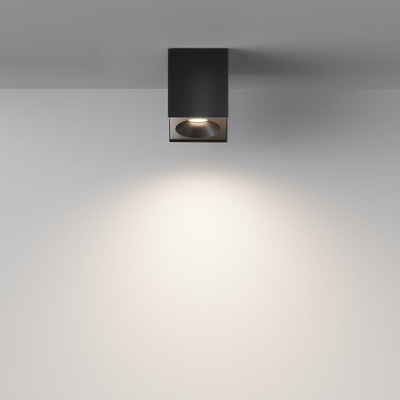 Maytoni Zoom 1L ceiling spotlight, black GU10 H 11.5cm