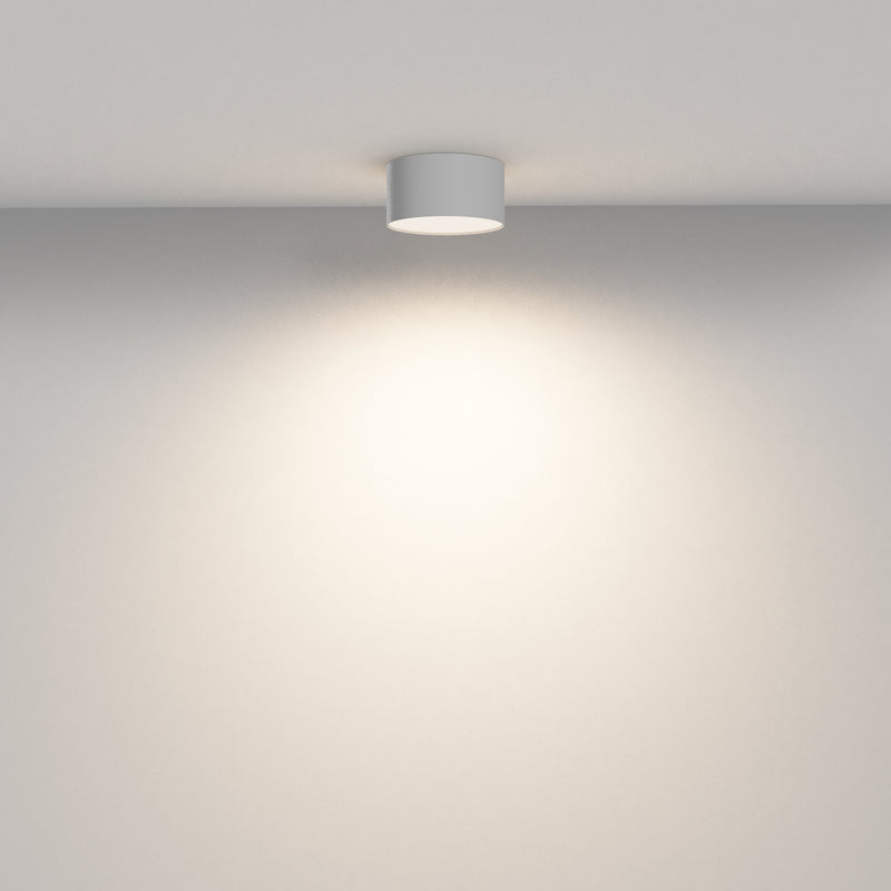 Maytoni Zon 1L flush mount ceiling lamp, black LED D 12cm