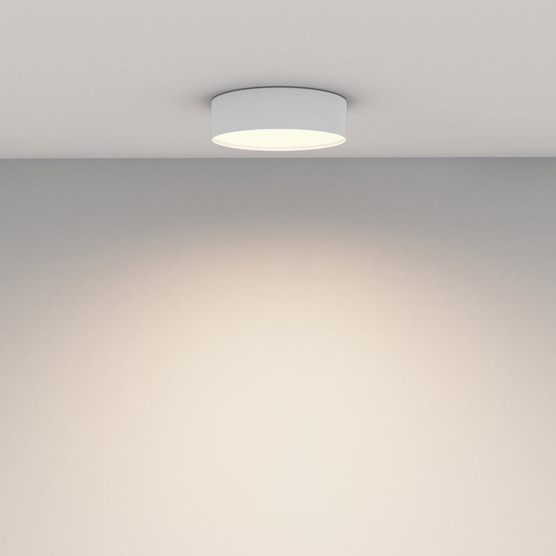 Maytoni Zon 1L flush mount ceiling lamp, black LED D 22cm