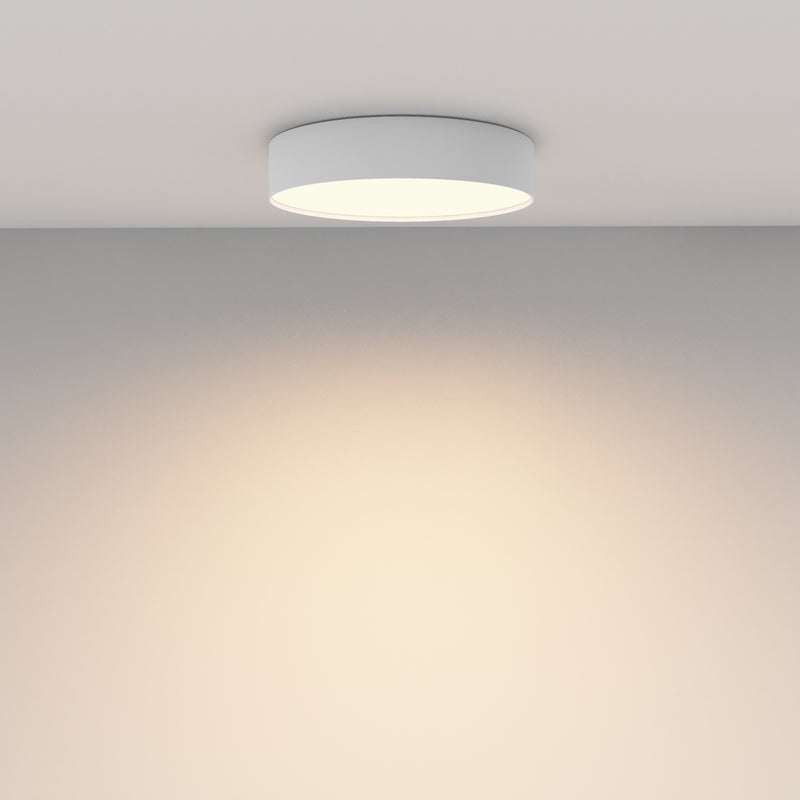 Maytoni Zon 1L flush mount ceiling lamp, black LED D 30cm