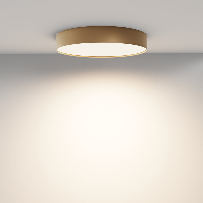 Maytoni Zon 1L flush mount ceiling lamp, black LED D 40cm