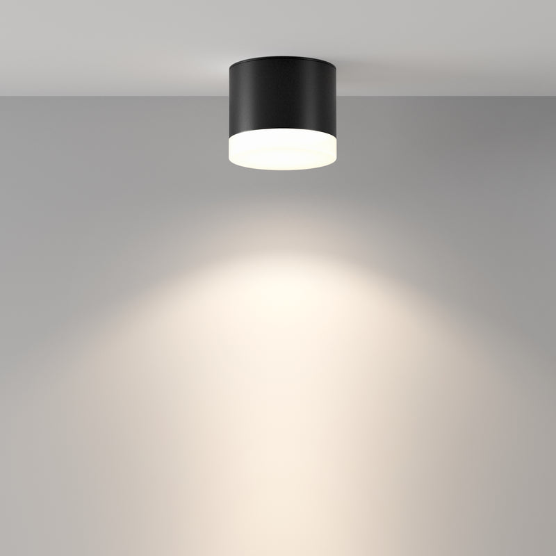 Maytoni Pauline 1L ceiling spotlight, black GX53 D 8.2cm