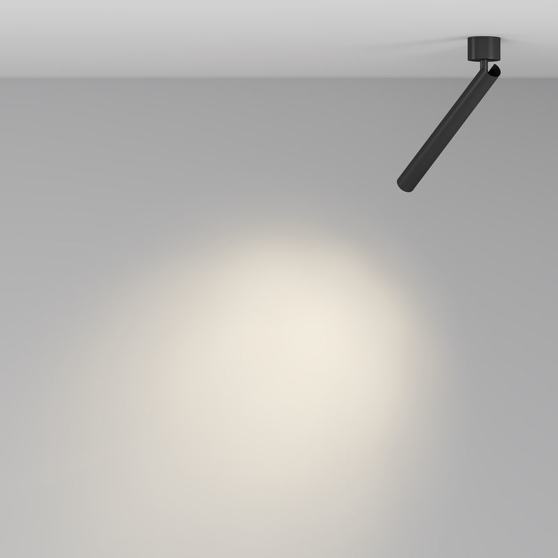 Maytoni Focus T 1L ceiling spotlight, black LED D 3cm