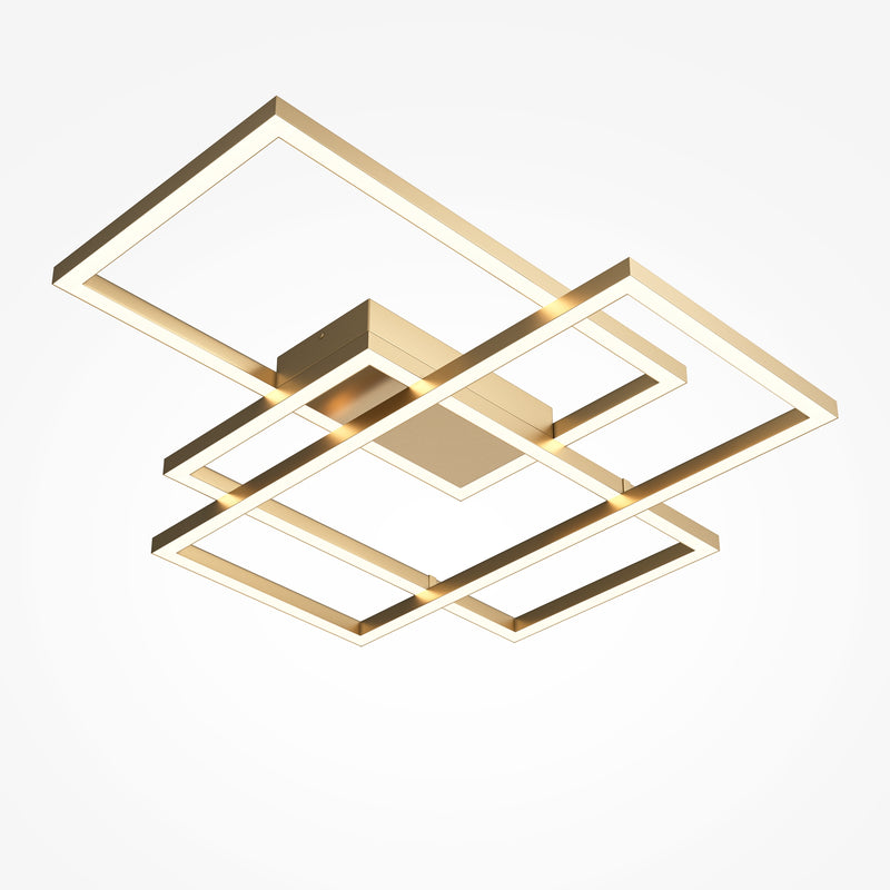 Maytoni Rida 3L ceiling lamp, gold LED H 8cm