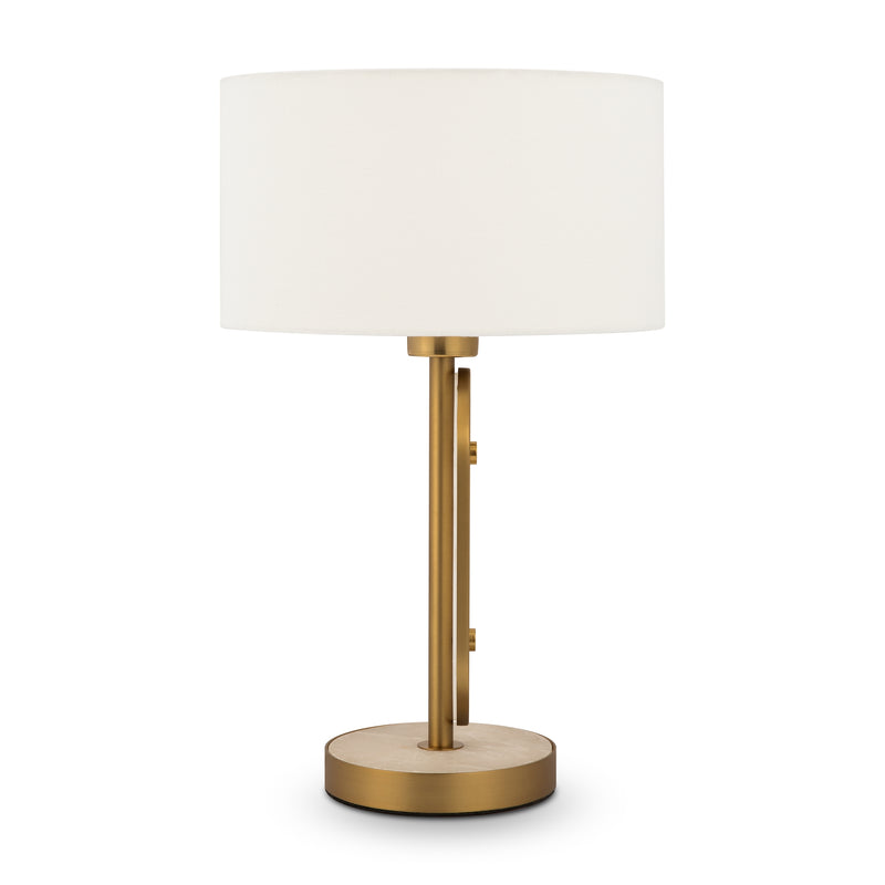 Maytoni Marmo 1L table lamp, gold E27 D 28cm