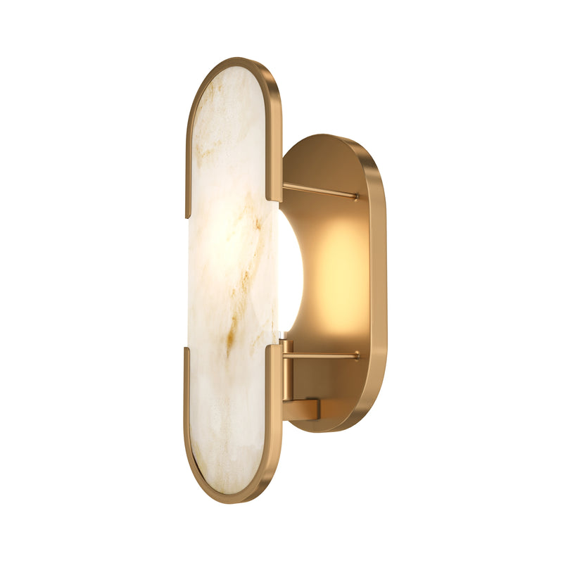 Maytoni Marmo 1L washer sconce lamp, gold E14 H 30.5cm