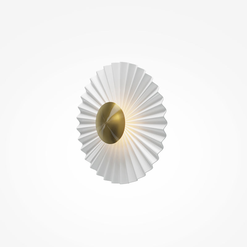 Maytoni Fiore 1L washer sconce lamp, brass LED D 30cm