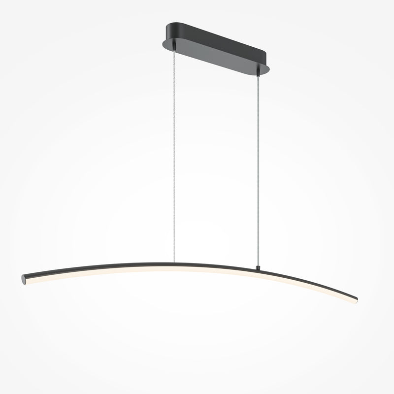 Maytoni Light Reflection 1L track lighting lamp, black LED H 305.7cm