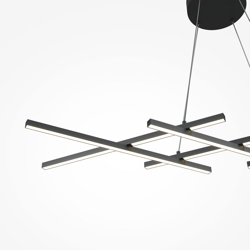 Plafonnier suspension linéaire Maytoni Halo 1L, LED H 307cm