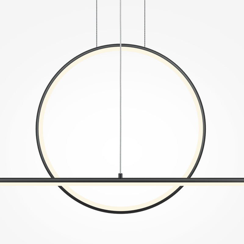 Plafonnier suspension linéaire Maytoni Halo 1L, LED H 300cm