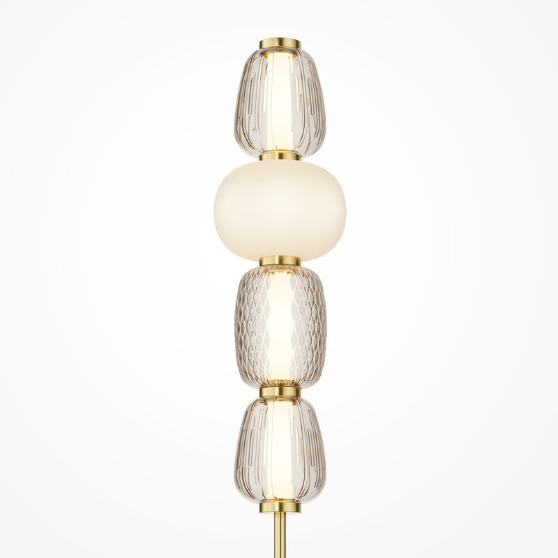 Maytoni Pattern 1L floor lamp, chrome LED D 25cm