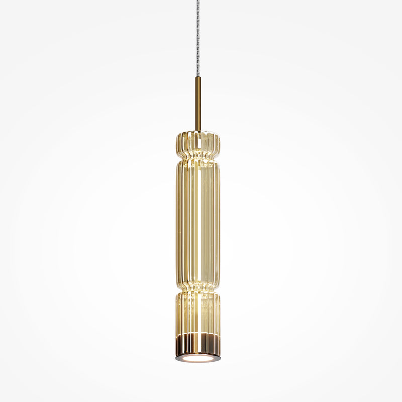 Maytoni Ordo 1L pendant lamp, black LED D 8cm