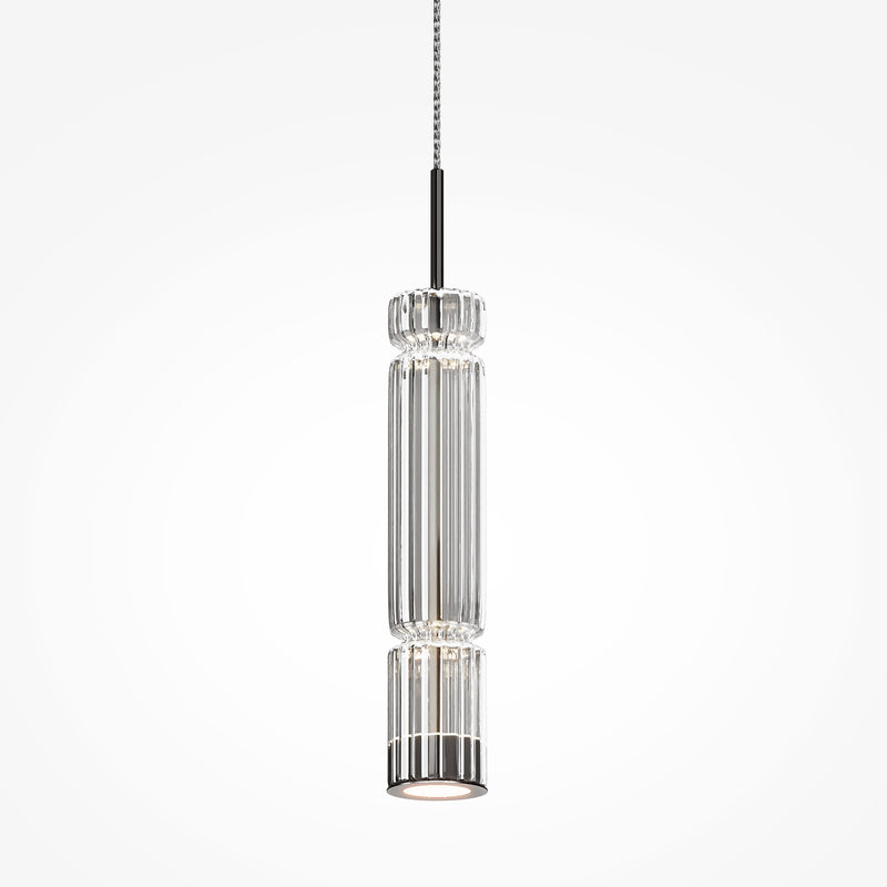 Maytoni Ordo 1L ceiling pendant spotlight, chrome LED D 8cm