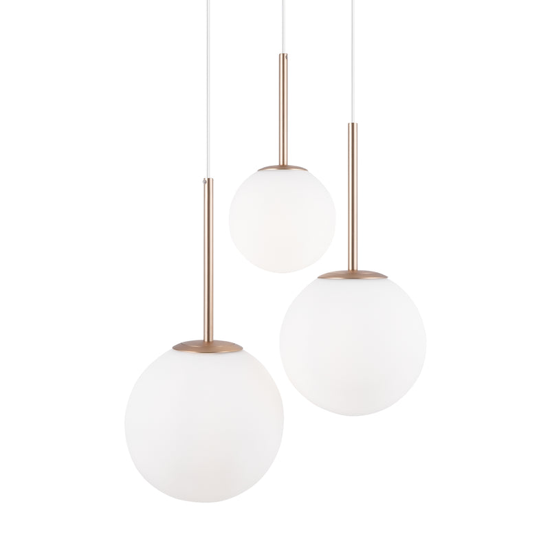 Maytoni Basic form 3L pendant lamp, black E14 D 40cm