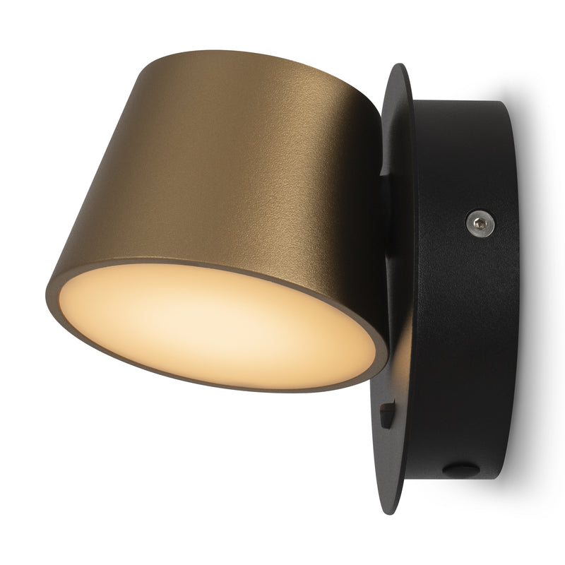 Maytoni Pixel 1L vaskemaskine sconce lampe, sort LED D 12cm