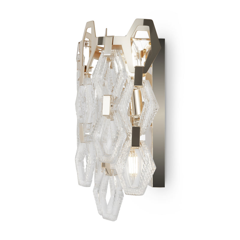 Maytoni Tissage 2L washer sconce lamp, gold E14 H 30cm