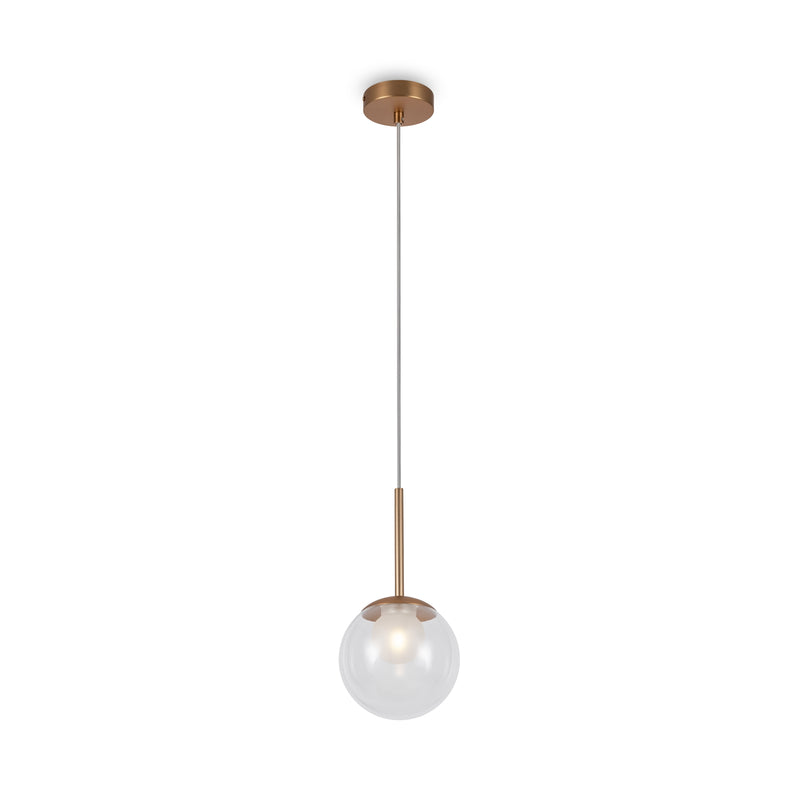 Maytoni Basic form 1L pendant lamp, gold G9 D 15cm