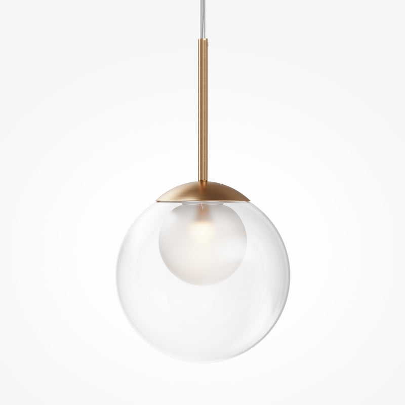 Maytoni Basic form 1L pendant lamp, gold G9 D 15cm