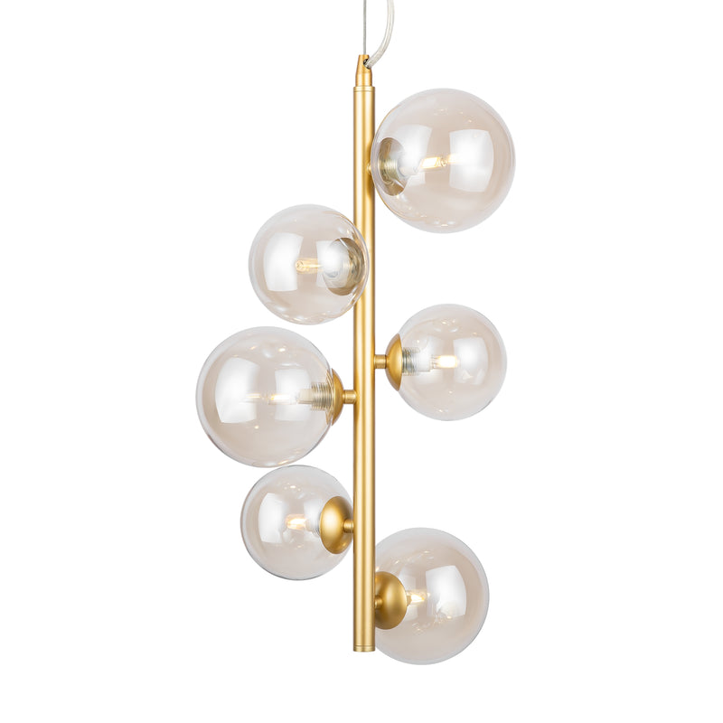 Maytoni Dallas 6L hanglamp, zwart G9 D 29cm