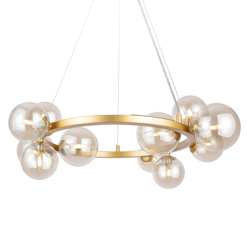 Maytoni Dallas 11L lysekrone, guld G9 D 67cm