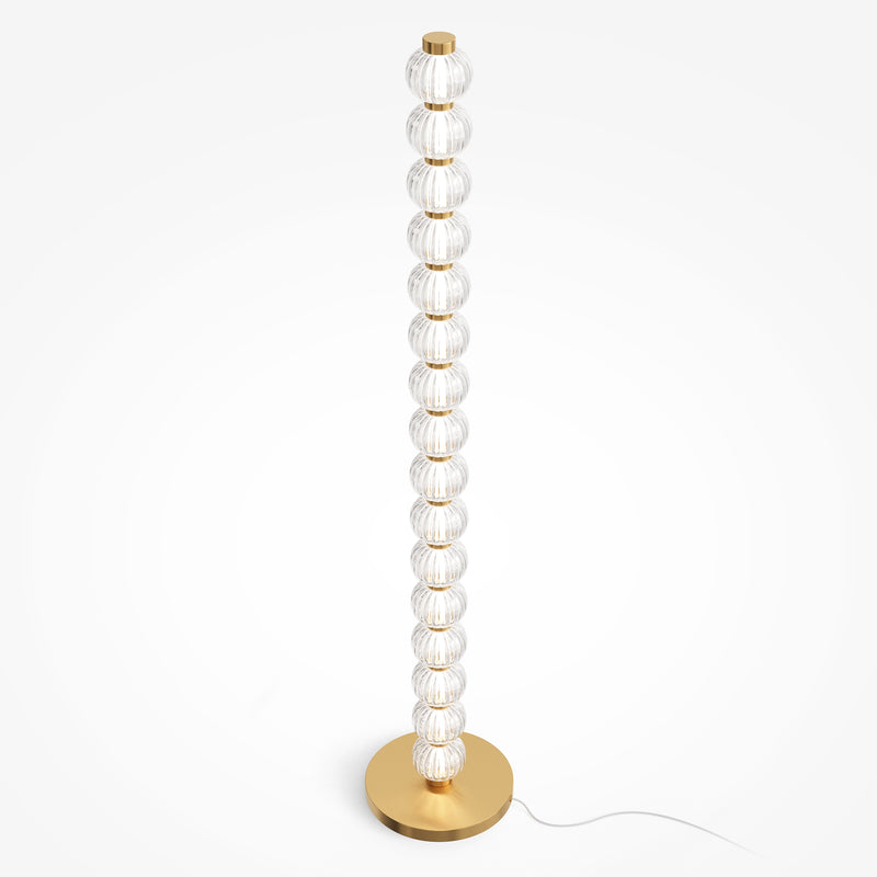 Maytoni Amulet 1L Stehleuchte, goldene LED H 132cm