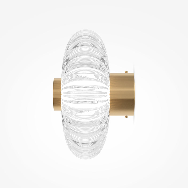 Maytoni Amulet 1L washer sconce lamp, gold LED D 18cm